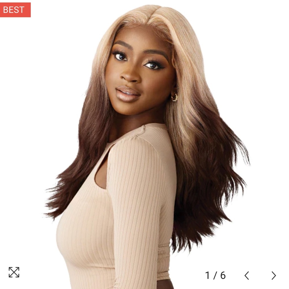 Outre Synthetic Hair Sleeklay Part HD Lace Front Wig - GENEVIVE